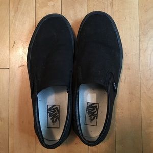 All black slip on Vans!